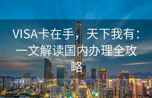 VISA卡在手，天下我有：一文解读国内办理全攻略