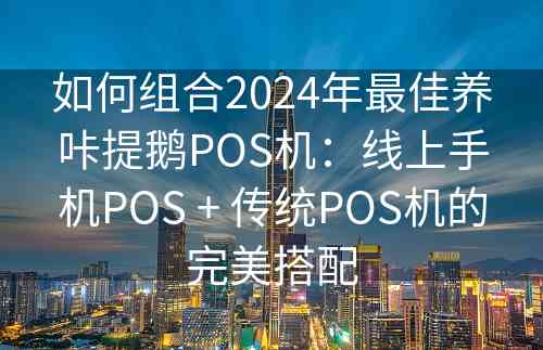 如何组合2024年最佳养咔提鹅POS机：线上手机POS + 传统POS机的完美搭配