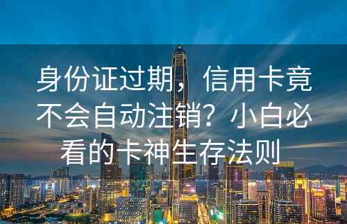 身份证过期，信用卡竟不会自动注销？小白必看的卡神生存法则 