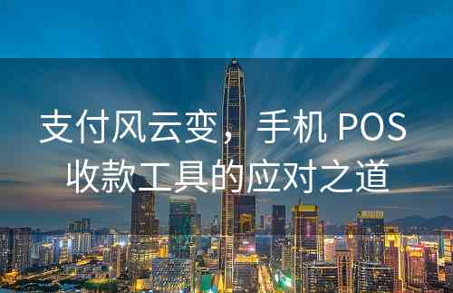 支付风云变，手机 POS 收款工具的应对之道