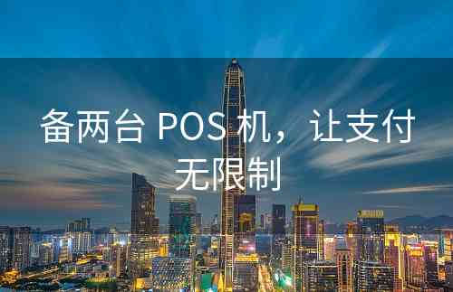 备两台 POS 机，让支付无限制